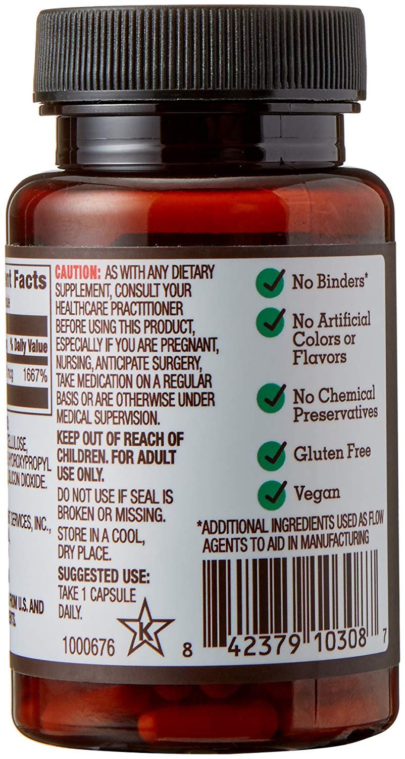 AMAZON ELEMENTS BIOTIN 5000 MCG VEGAN 130 CAPSULES