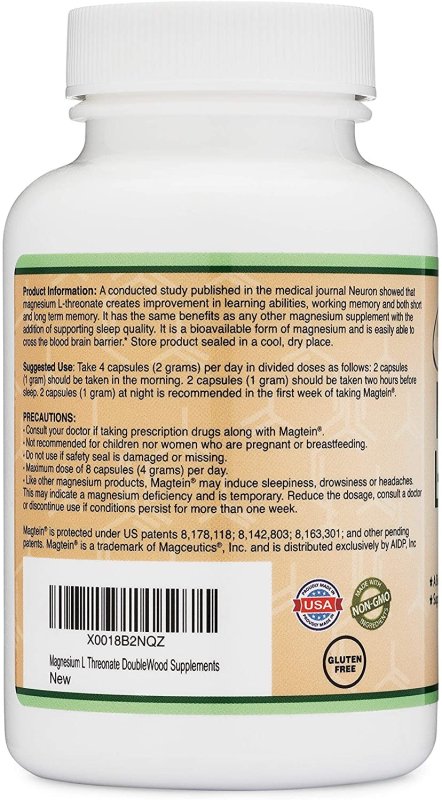 MAGNESIUM L THREONATE CAPSULES 2000MG - 100 TABLET