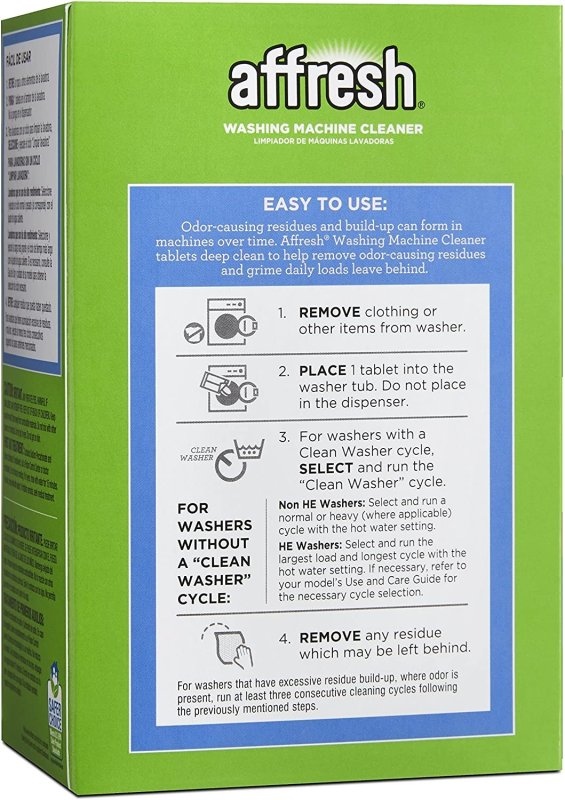 AFFRESH W10501250 WASHING MACHINE CLEANER