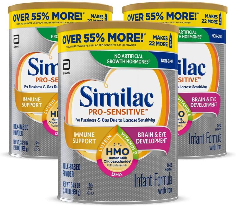 SIMILAC PRO-SENSITIVE NON-GMO INFANT FORMULA 34.9 OZ - 3 KUTU