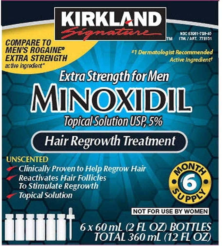 KIRKLAND MINOXIDIL 5% TOPICAL SOLUTION EXTRA STRENGTH - 6 AYLIK