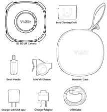 VUZE PLUS 3D 360 SPHERICAL VR 4K CAMERA
