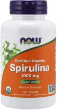 NOW SUPPLEMENTS SPIRULINA 1000 MG - 120 TABLET