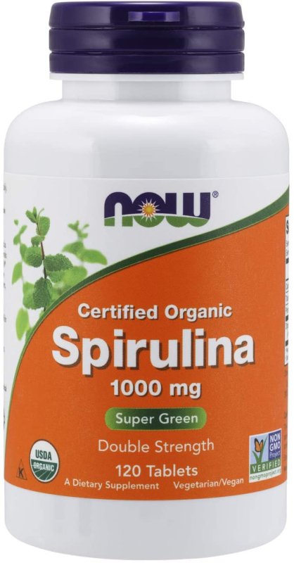 NOW SUPPLEMENTS SPIRULINA 1000 MG - 120 TABLET