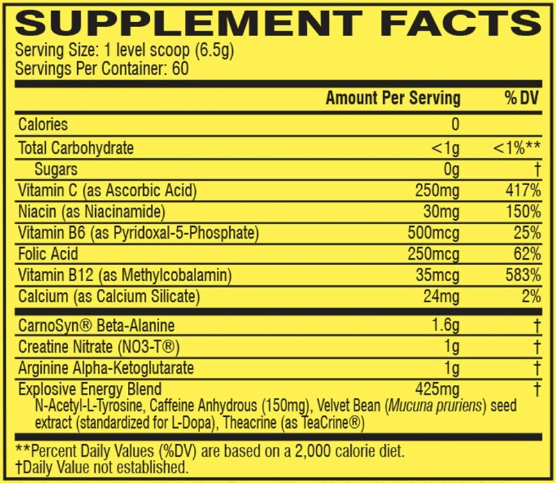 CELLUCOR C4 ORIGINAL PRE WORKOUT POWDER FRUIT PUNCH - 60 SERVIS