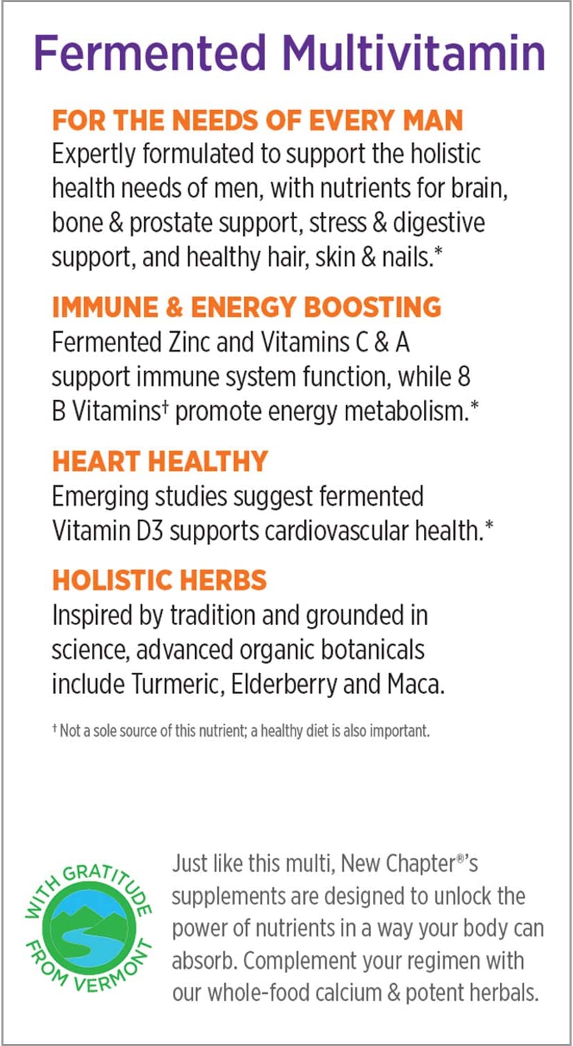 NEW CHAPTER MEN'S MULTIVITAMIN - 96 TABLET