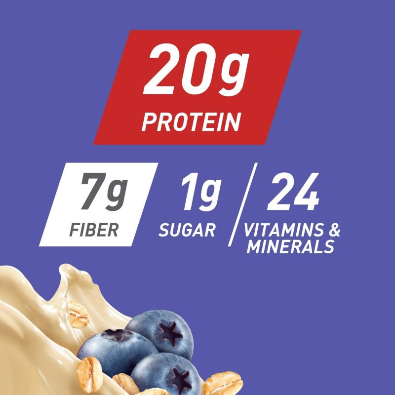 PREMIER PROTEIN 20G PROTEIN SHAKE WITH OATS, BLUEBERRIES AND CREAM - 12'LI PAKET