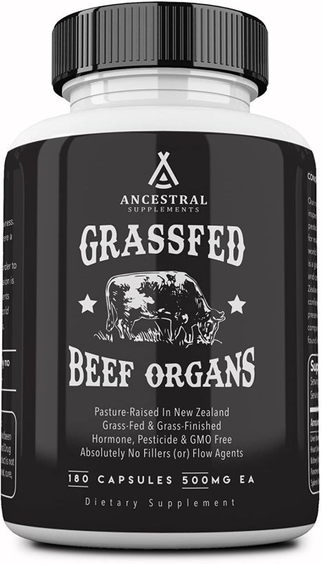 ANCESTRAL SUPPLEMENTS GRASS FED BEEF ORGANS - 180 TABLET