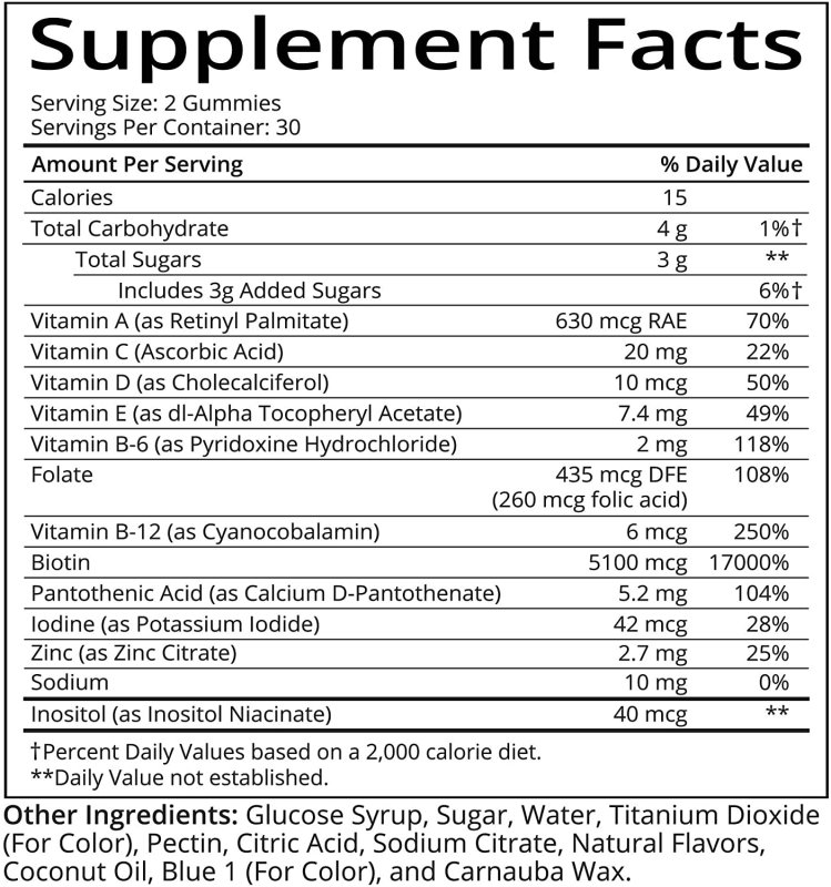 SUGARBEARHAIR VITAMINS - 60 TABLET