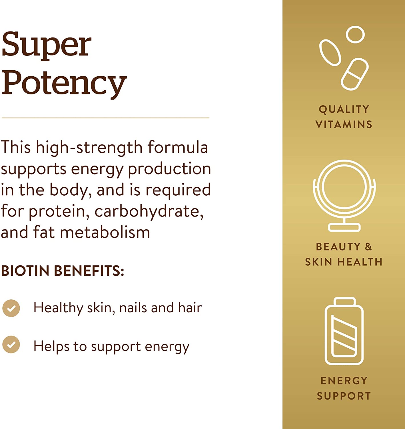 SOLGAR BIOTIN 5000 MCG - 100 TABLET