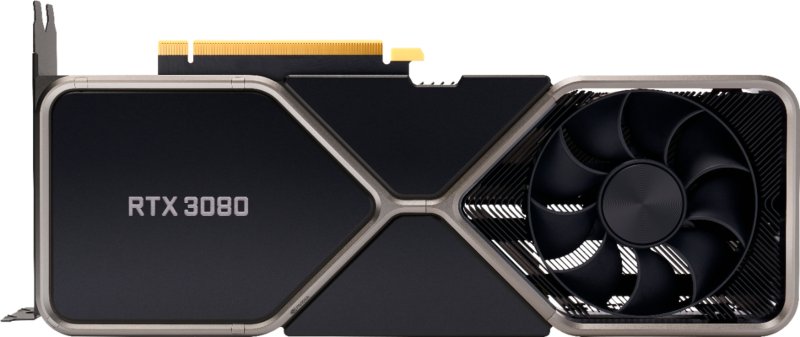 NVIDIA GEFORCE RTX 3080 10GB GDDR6X PCI EXPRESS 4.0 GRAPHICS CARD - TITANIUM AND BLACK