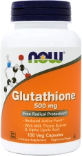 NOW GLUTATHIONE 500 MG - 100 TABLET