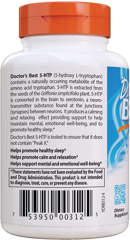 DOCTOR'S BEST 5-HTP 100 MG - 180 TABLET