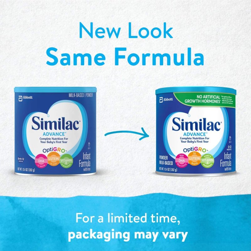 SIMILAC ADVANCE INFANT FORMULA WITH IRON 0-12 AY - 12.4 OZ (6'LI PAKET)