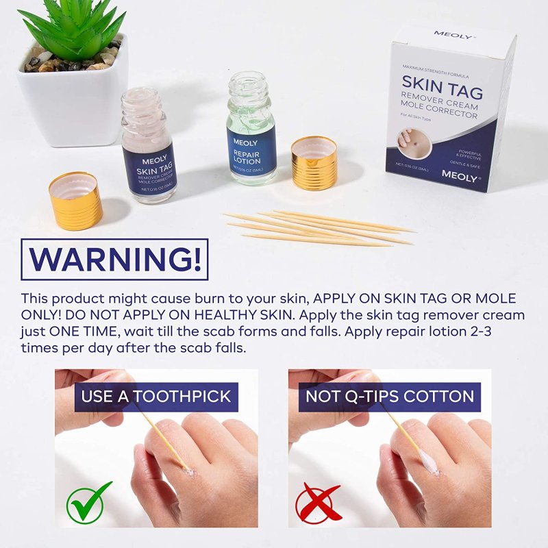 MEOLY MOLE REMOVER AND SKIN TAG REMOVAL REPAIR LOTION SET