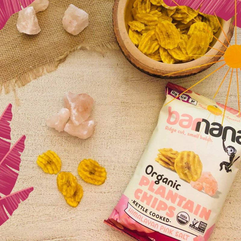 BARNANA ORGANIC PLANTAIN CHIPS HIMALAYAN PINK SALT - 6 PAKET