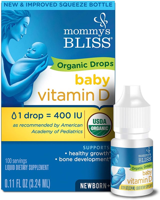MOMMY'S BLISS ORGANIC DROPS VITAMIN D - 3.24ML