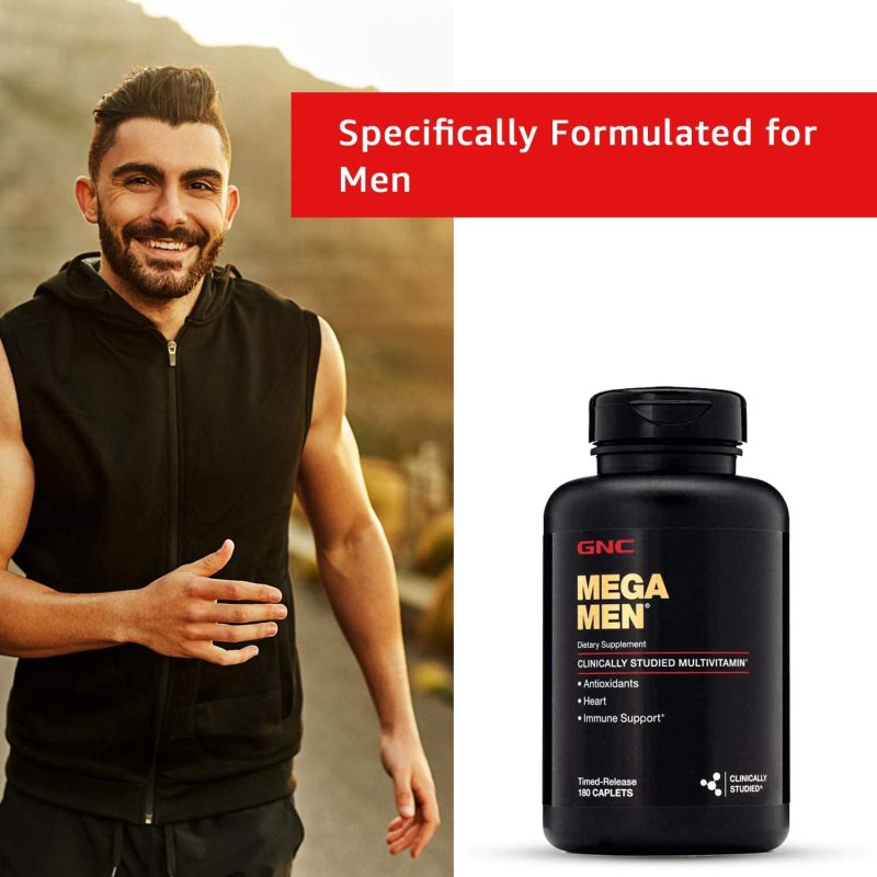 GNC MEGA MEN MULTIVITAMIN FOR MEN - 180 TABLET