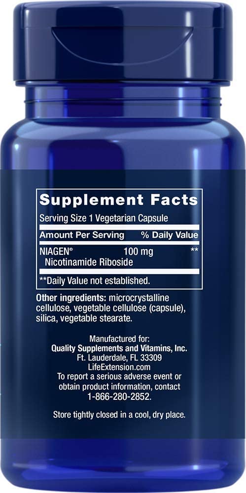 LIFE EXTENSION NAD+ CELL REGENERATOR NICOTINAMIDE RIBOSIDE - 30 TABLET