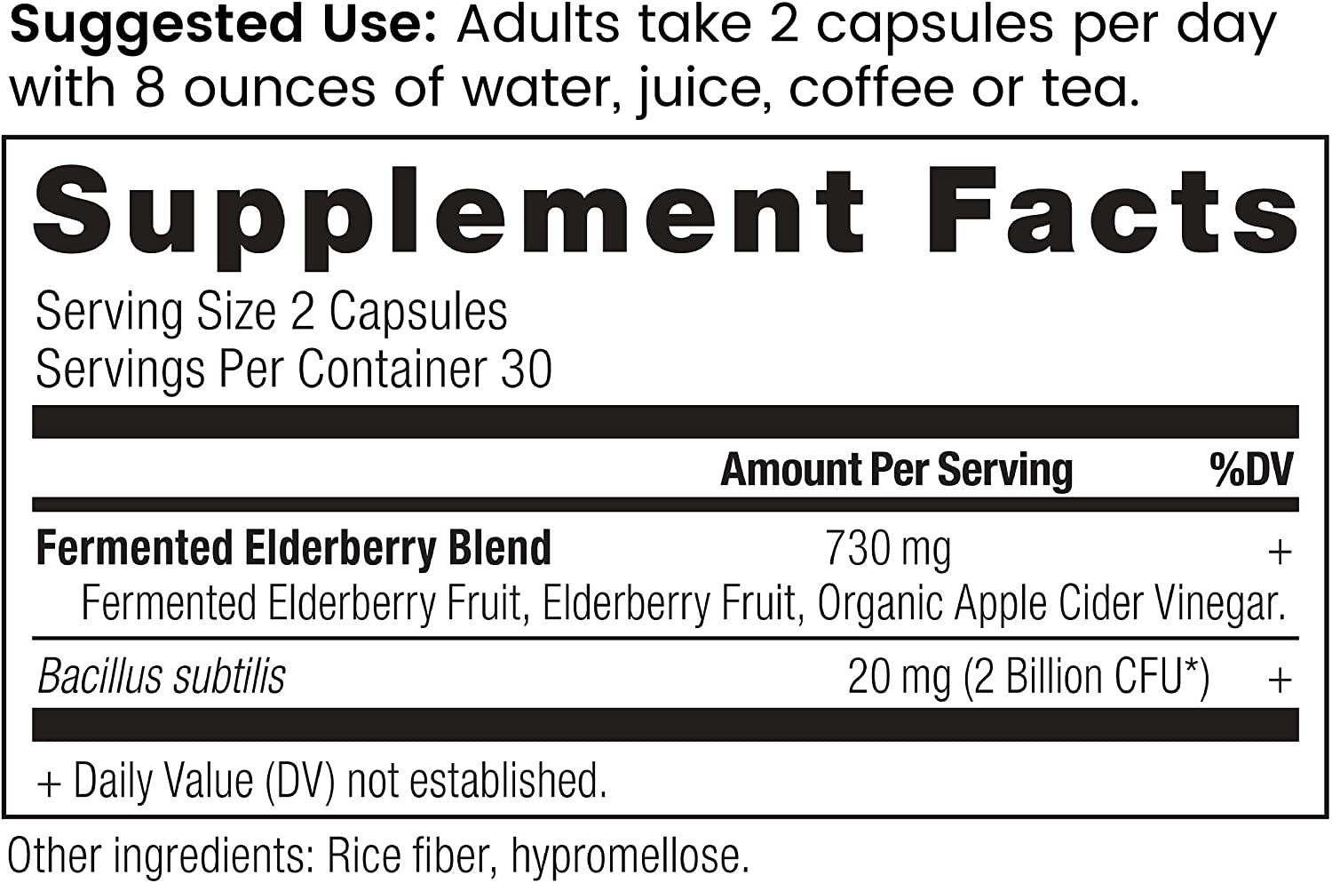 ANCIENT NUTRITION ANCIENT HERBALS BLACK ELDERBERRY CAPSULES - 60 TABLET