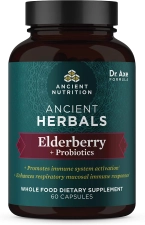 ANCIENT NUTRITION ANCIENT HERBALS BLACK ELDERBERRY CAPSULES - 60 TABLET