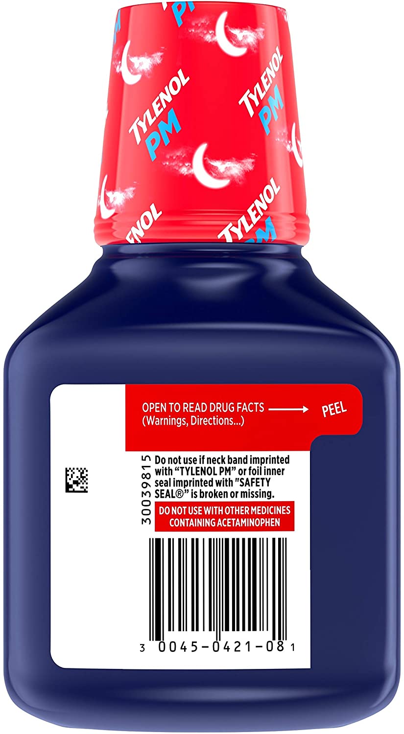 TYLENOL PM EXTRA STRENGTH LIQUID DIPHENHYDRAMINE - 8 FL OZ
