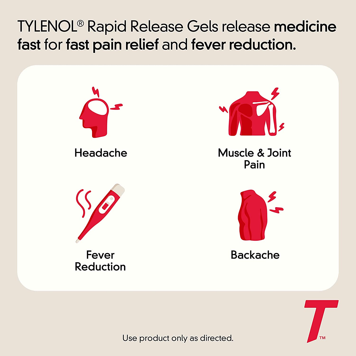 TYLENOL EXTRA STRENGTH ACETAMINOPHEN - 100 TABLET