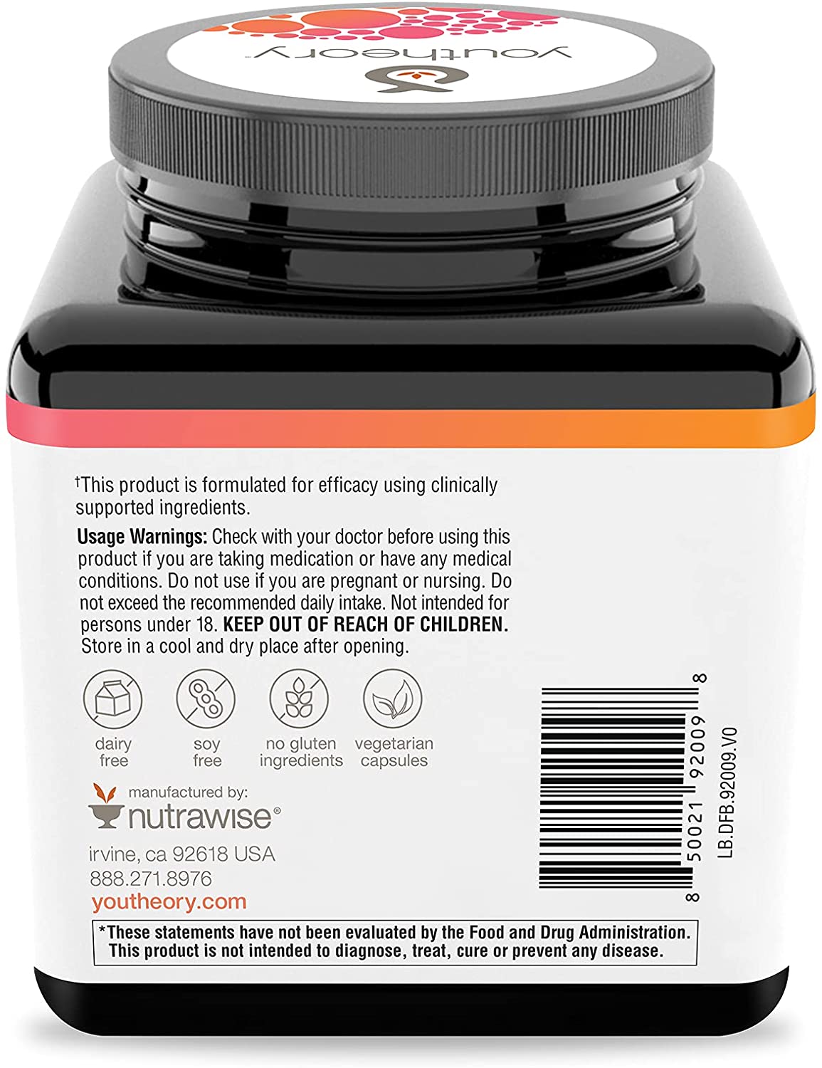 YOUTHEORY DAILY FAT BURNER VEGETARIAN - 60 TABLET