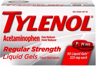TYLENOL REGULAR STRENGTH LIQUID GELS - 90 TABLET