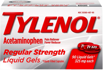 TYLENOL REGULAR STRENGTH LIQUID GELS - 90 TABLET