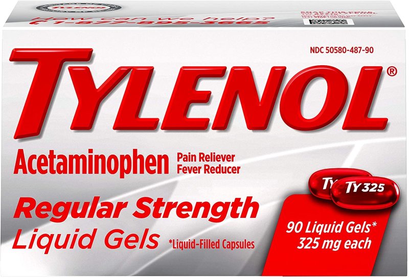 TYLENOL REGULAR STRENGTH LIQUID GELS - 90 TABLET