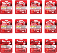 TYLENOL EXTRA STRENGTH - 12 PAKET