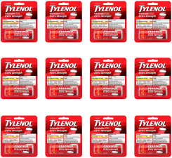 TYLENOL EXTRA STRENGTH - 12 PAKET