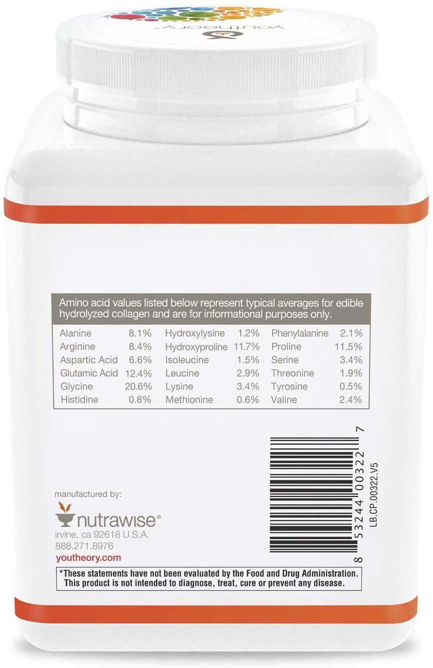 YOUTHEORY COLLAGEN POWDER VANILLA - 10 OZ