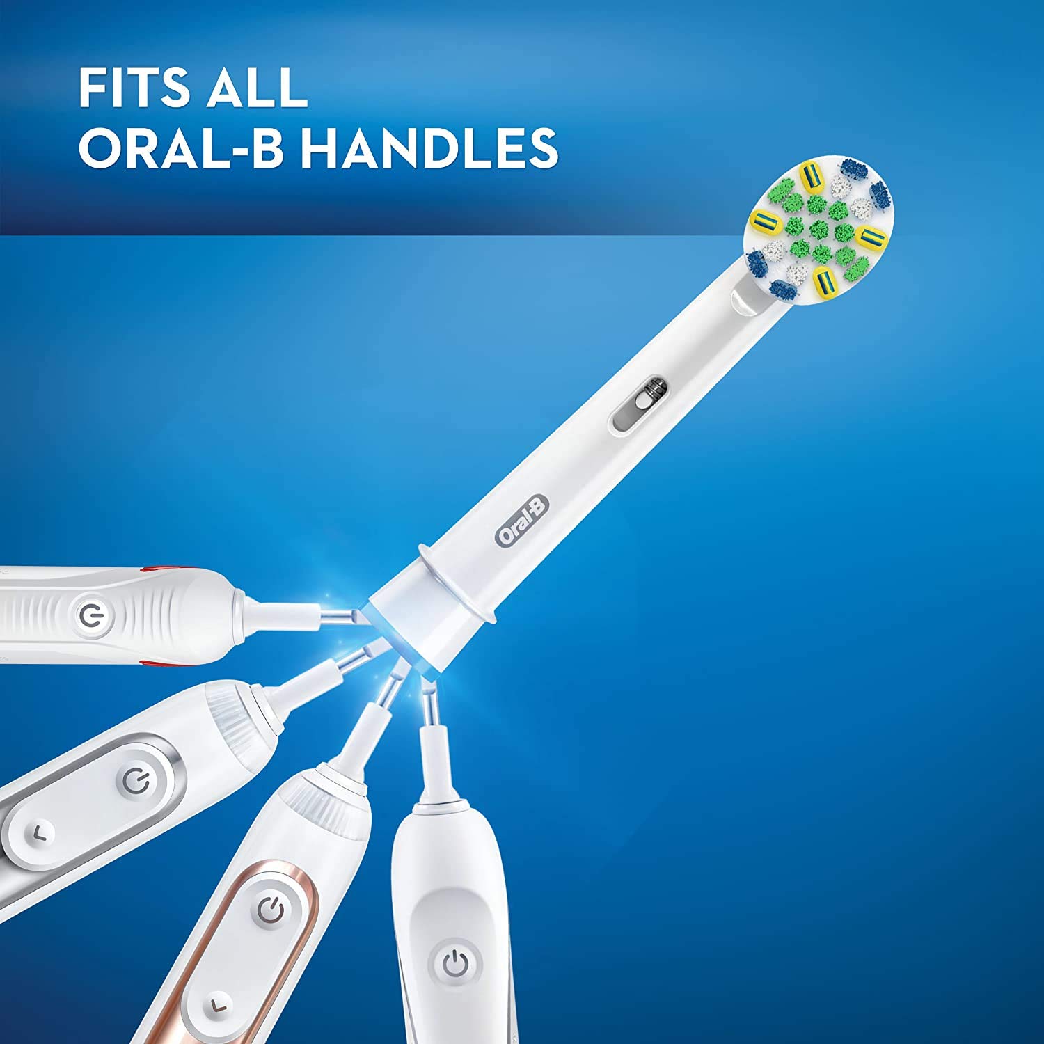 ORAL-B FLOSSACTION TOOTHBRUSH REFILL BRUSH HEADS - 5 ADET