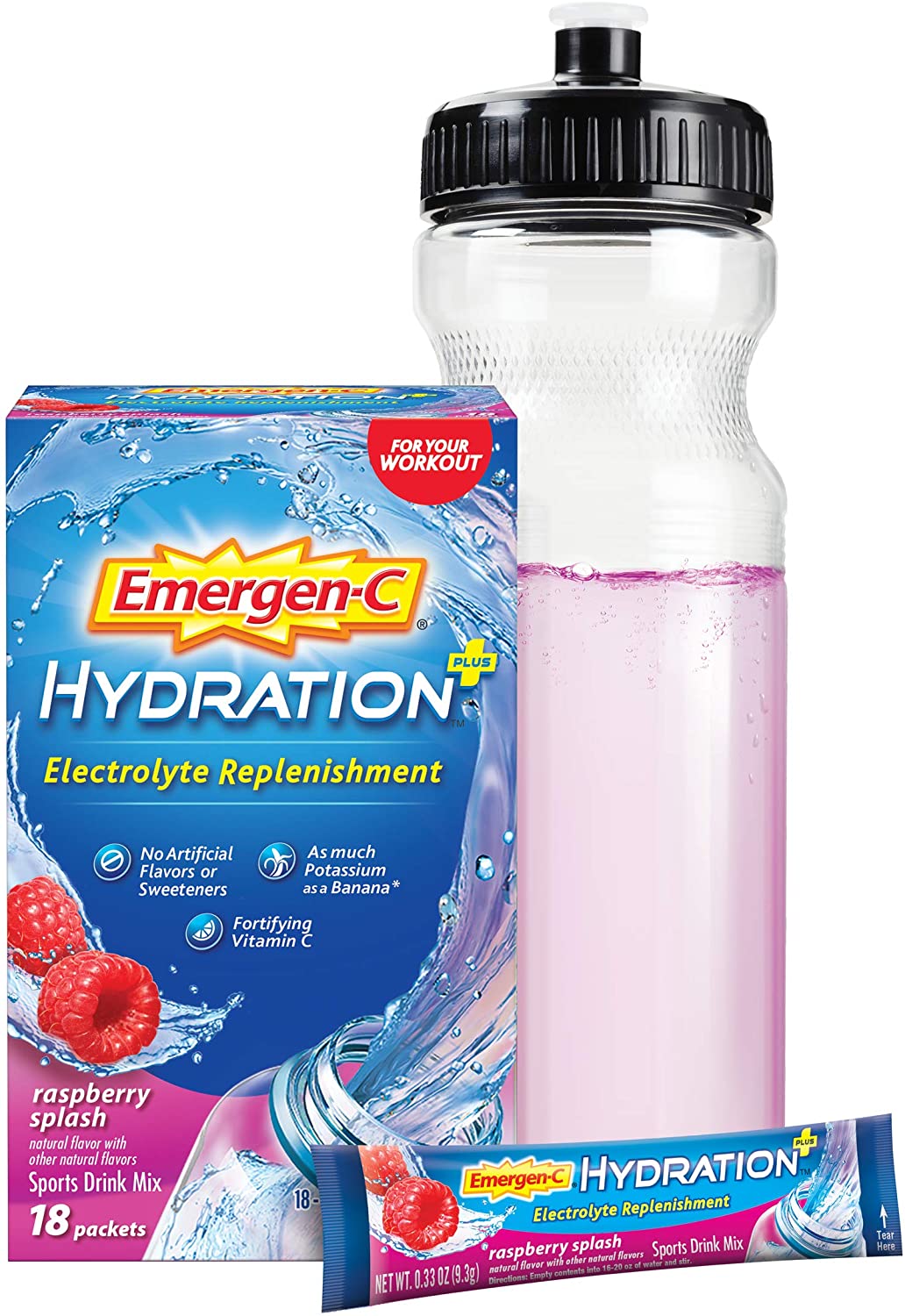 EMERGEN-C HYDRATION SPORTS DRINK MIX - 18 PAKET
