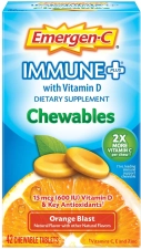 EMERGEN-C IMMUNE CHEWABLES 1000MG - 42 GUMMIES