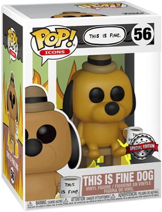 FUNKO POP! THIS IS FINE DOG VINYL FIGURE