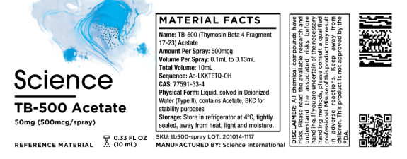 SCIENCE TB-500 ACETATE SPRAY - 50 MG