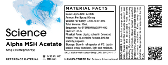 SCIENCE ALPHA MSH ACETATE SPRAY -  50 MG