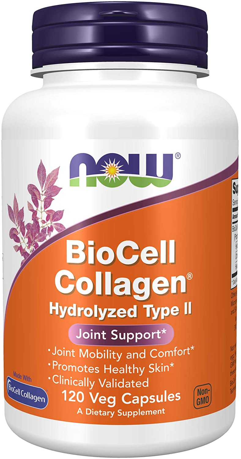NOW SUPPLEMENTS BIOCELL COLLAGEN HYDROLYZED TYPE II - 120 TABLET