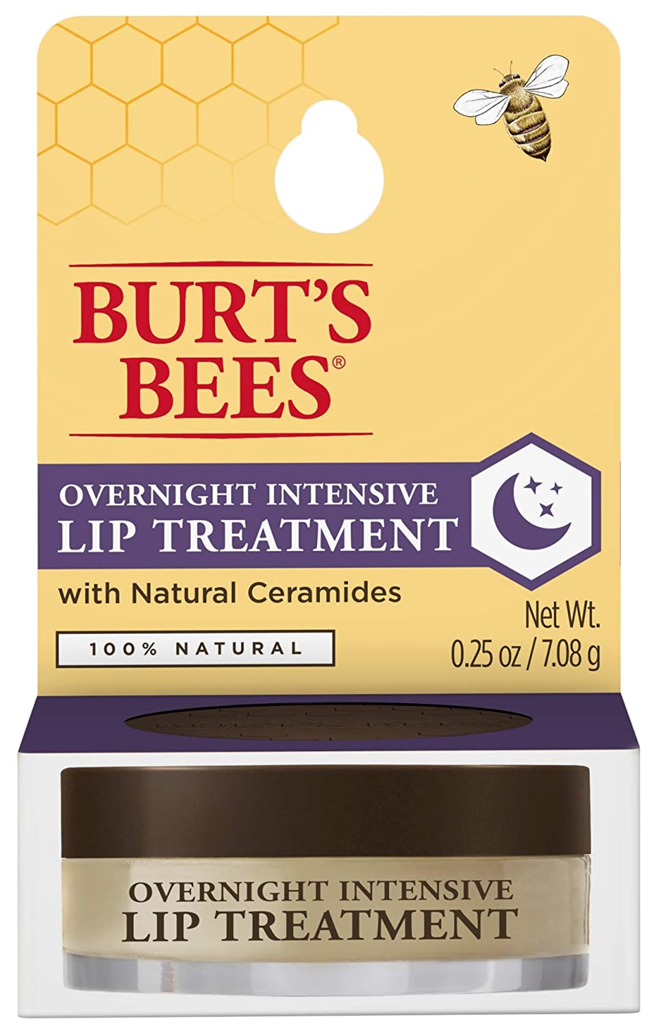BURTS BEES OVERNIGHT INTENSIVE LIP TREATMENT - 7.08 G