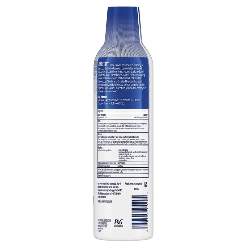 ORAL-B MOUTH SORE MOUTHWASH - 475 ML