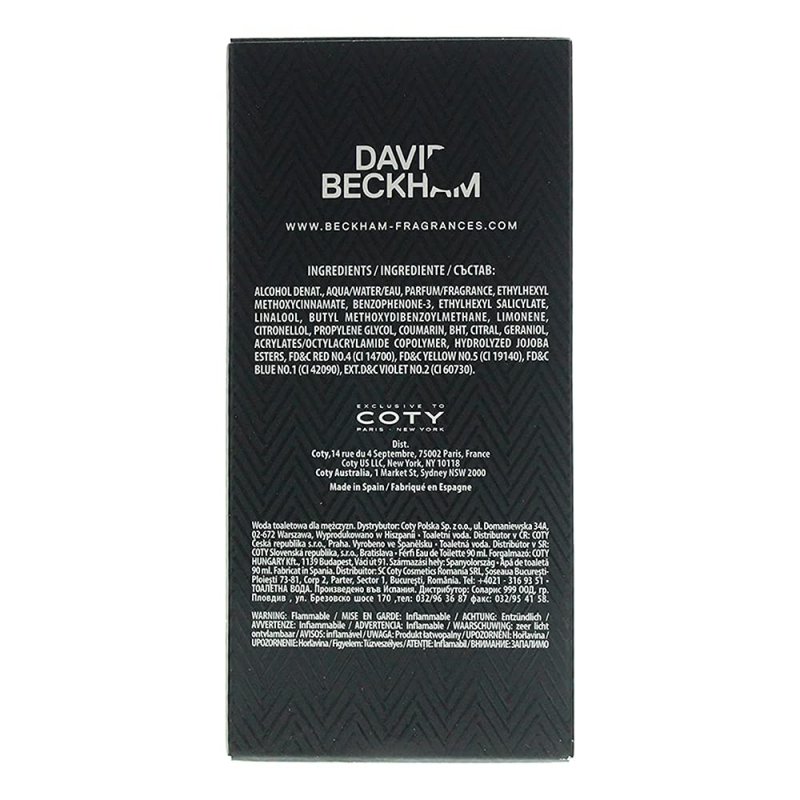 DAVID BECKHAM CLASSIC FOR MEN  - 90 ML