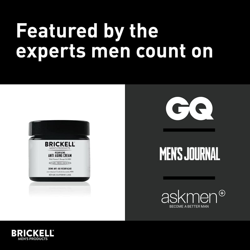 BRICKELL MEN'S PRODUCTS RESURFACING ANTI-AGING CREAM - 2 OUNCE