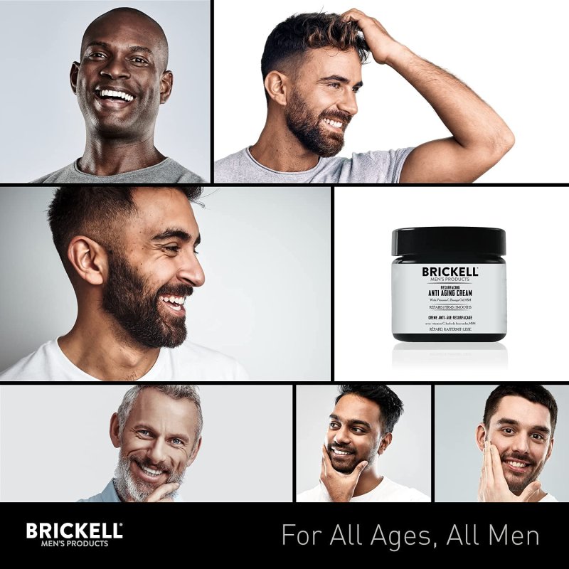 BRICKELL MEN'S PRODUCTS RESURFACING ANTI-AGING CREAM - 2 OUNCE