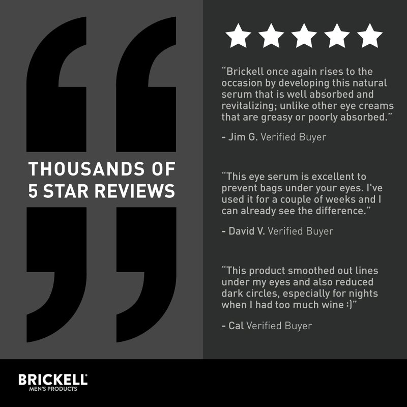 BRICKELL MEN'S RESTORING EYE SERUM - 19 ML