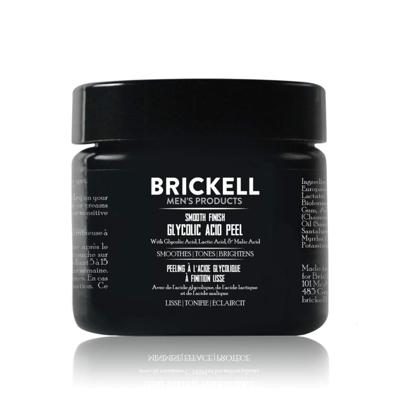 BRICKELL MEN'S SMOOTH FINISH GLYCOLIC ACID PEEL - 2 OUNCE