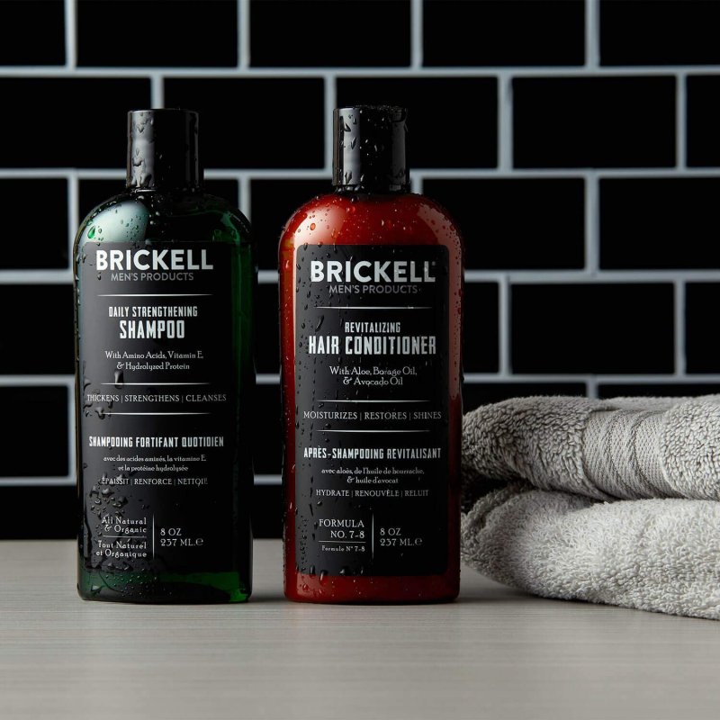 BRICKELL SHAMPOO AND CONDITIONER SET FOR MEN - 237 ML