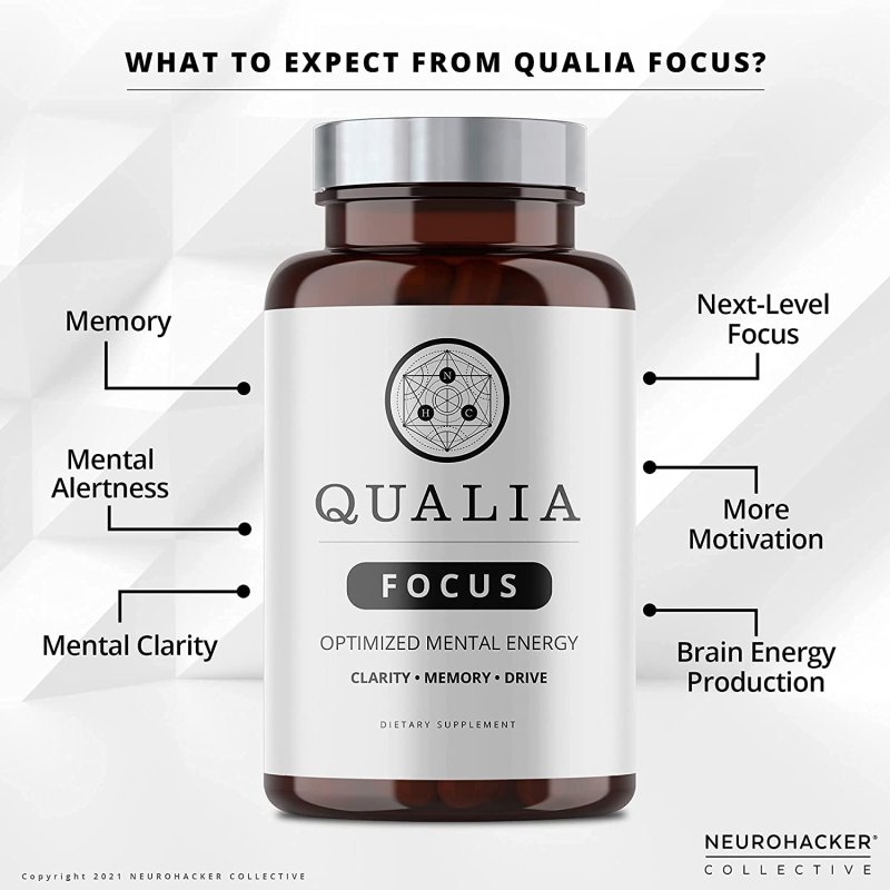 QUALIA FOCUS BRAIN BOOSTER SUPPLEMENT - 40 TABLET